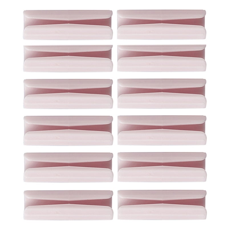 12pcs Bed Sheet Non-slip Retainer Bed Sheet Fasteners Sofa Cover Bedspread Holder Clips (Pink) - Image 1