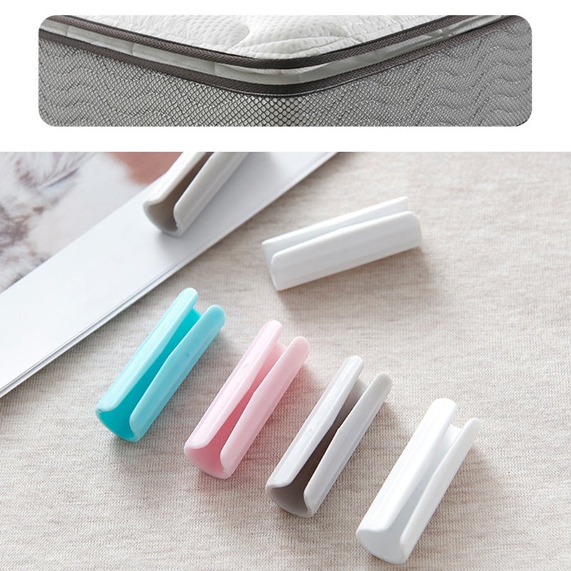 12pcs Bed Sheet Non-slip Retainer Bed Sheet Fasteners Sofa Cover Bedspread Holder Clips (Pink) - Image 3