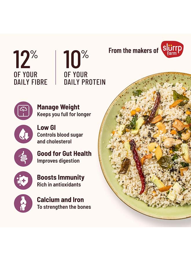 MIELLE حبوب الدخن الكاملة من ميل | خالية من الغلوتين | بدون مواد كيميائية | بروتين نباتي عالي وألياف | بديل للداليا والشوفان والسوجي | نباتي | فقط اطبخ لمدة 6 دقائق | 500 جرام - Image 5