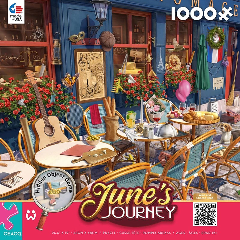 Ceaco - June's Journey - Wine & Cheese Shop - 1000 Piece Jigsaw Puzzle - Image 2
