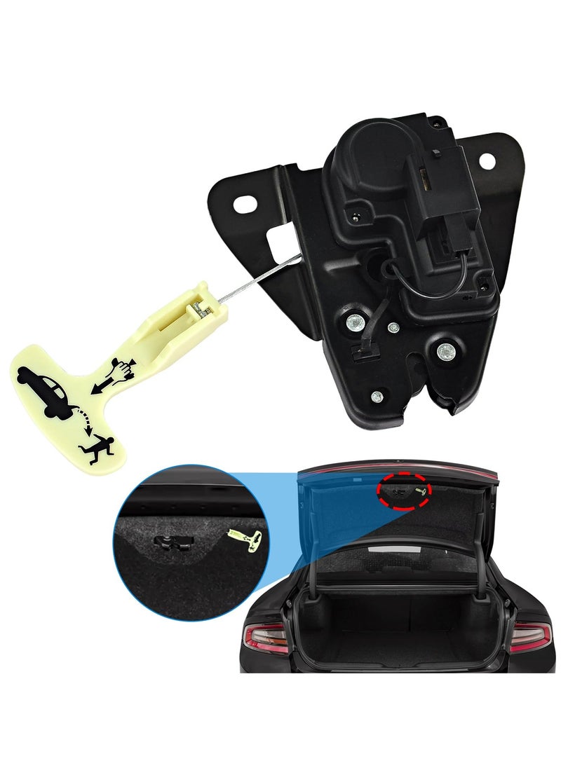 KASTWAVE Trunk Latch, Tailgate Lock, Latch Actuator, Tailgate Lock Actuator, for 2006-2018 Dodge Charger Challenger Avenger Dart, for 2005-2018 Chrysler 300 200, 931-714 5056244AA 5056244AB  - Image 1