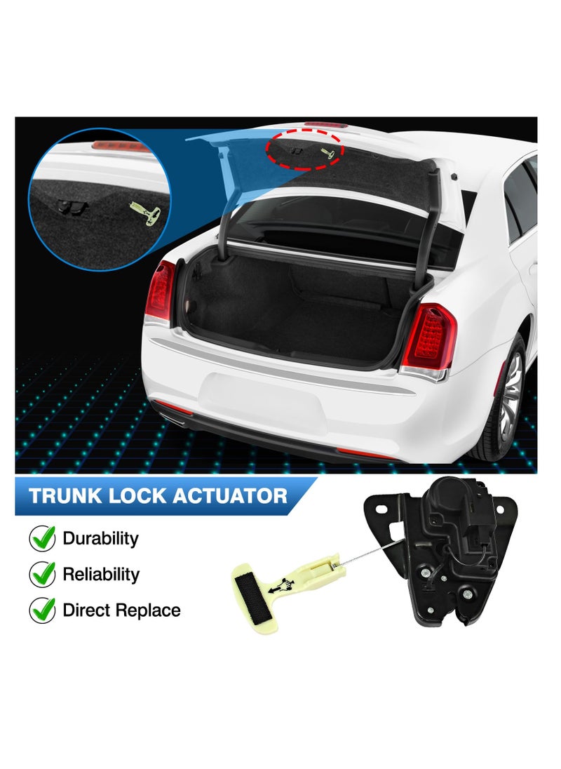 KASTWAVE Trunk Latch, Tailgate Lock, Latch Actuator, Tailgate Lock Actuator, for 2006-2018 Dodge Charger Challenger Avenger Dart, for 2005-2018 Chrysler 300 200, 931-714 5056244AA 5056244AB  - Image 4