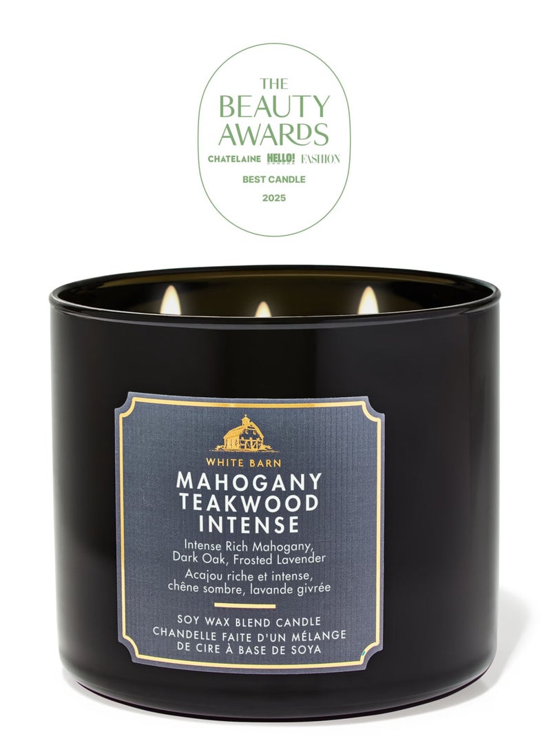 White Barn Mahogany Teakwood  3 wick candle | 411g(14.5 oz) - Image 2