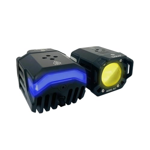 BOBO BL2 Premium Motorcycle Auxiliary Lights, IP68 Waterproof, 9000 Lumens LED, Dual Colour 6000K/3000K, Multiple Beam Modes - Image 1