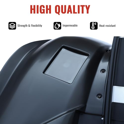 LUXEMOTO Rear Fender Flares for Raptor 700, Black Rear Fender Flare Mud Guards Mud Flaps Fender Flaps Protector Kit for Yamaha Raptor YFM 700 700R 2013-2025 Accessories - Image 4