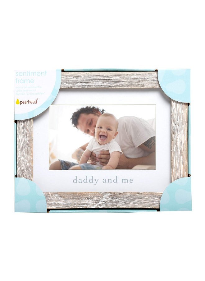 بيرل هيك إطار صور للأطفال من Pearhead Daddy and Me، إطار صور محايد للجنسين للأب والطفل، ديكور غرفة الطفلة أو الطفلة، ملحق صور مقاس 4 × 6 بوصات، خشب  - Image 3