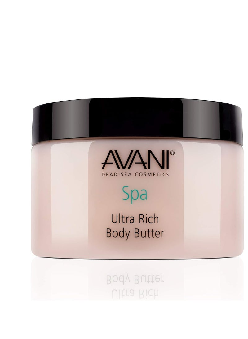 AVANI Avani Ultra Rich Body Butter - Dead Sea Salt, Aloe Vera, Vitamin E, Shea, Jojoba, Sunflower, Olive Essential Oil - Natural Butter for All Skin Types - Milk/Honey Fragrance - Image 2