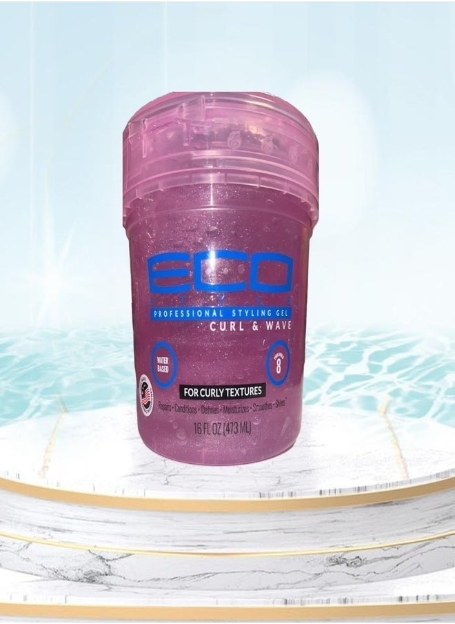 Eco Style Professional Styling Gel For Curls And  Waves 