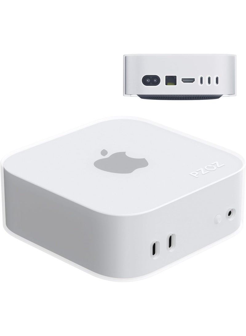 PZOZ Silicone Protective Case for Apple 2024 Mac Mini M4 Pro,Soft Protective Cover Anti-Scratch Waterproof Shockproof Dustproof Shell Compatible with Mac Mini M4 Pro Accessories - Image 1