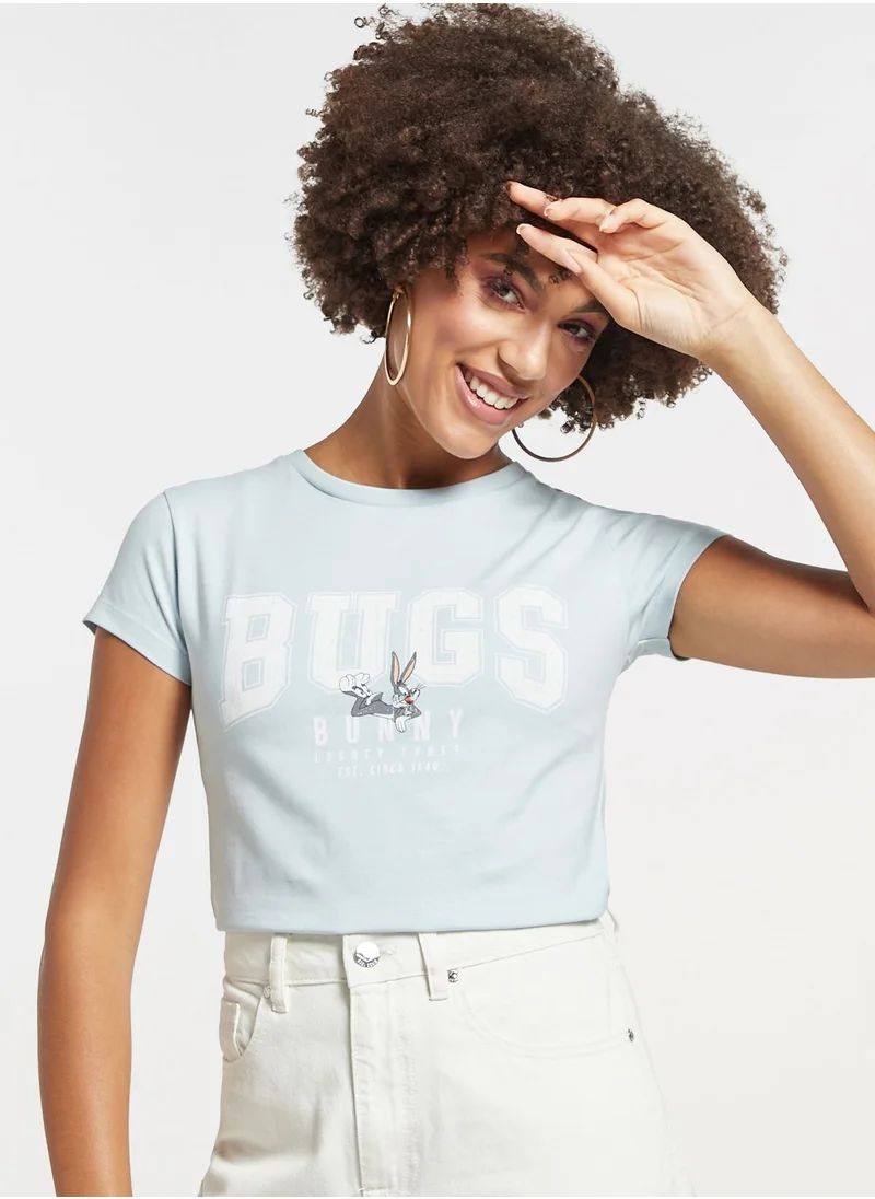 SP Characters Crew Neck Bugs Bunny T-Shirt