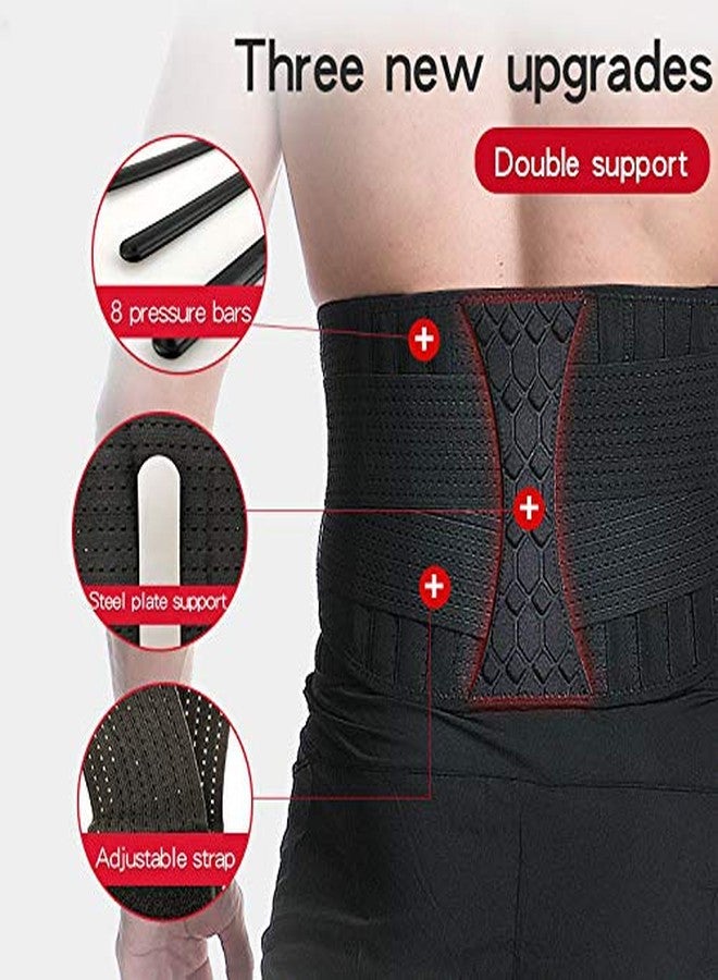 PRIVFIT Advance Waist Support Belt With Spine Steel Plate Support & 8 Pressure Strips Breathable for back pains, Workout (XL) - Image 4