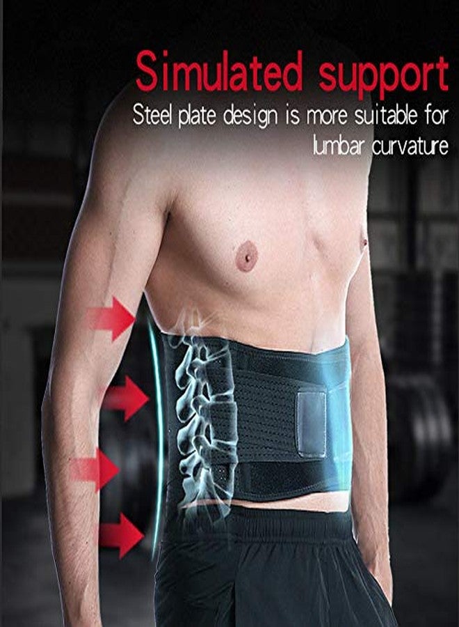 PRIVFIT Advance Waist Support Belt With Spine Steel Plate Support & 8 Pressure Strips Breathable for back pains, Workout (XL) - Image 3