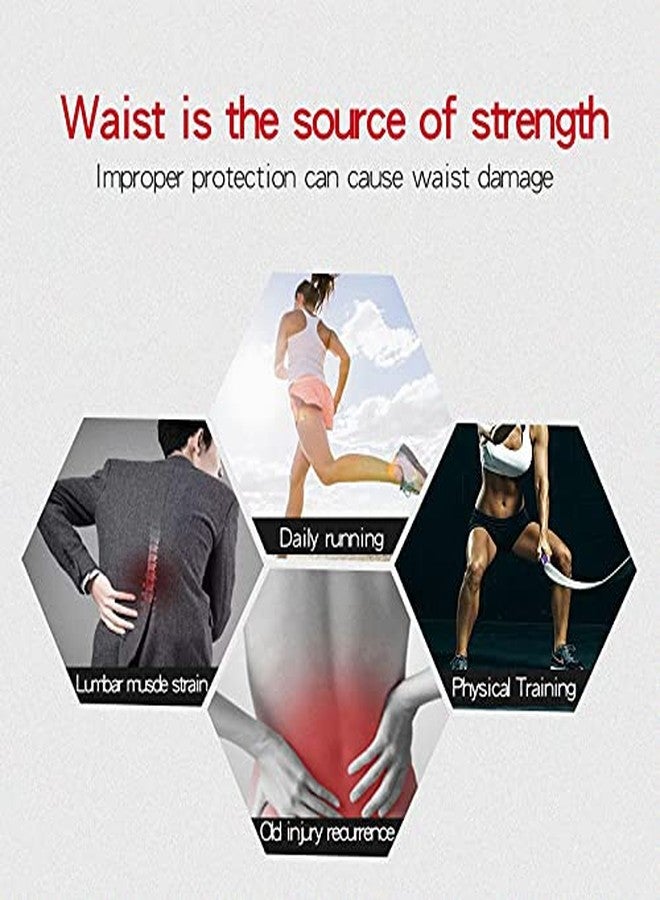 PRIVFIT Advance Waist Support Belt With Spine Steel Plate Support & 8 Pressure Strips Breathable for back pains, Workout (XL) - Image 5