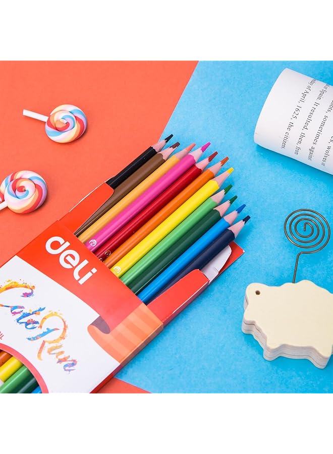 Deli Ec00100 Colored Pencil Clean And Flat Edge After Cutting For Safe Use - Image 3