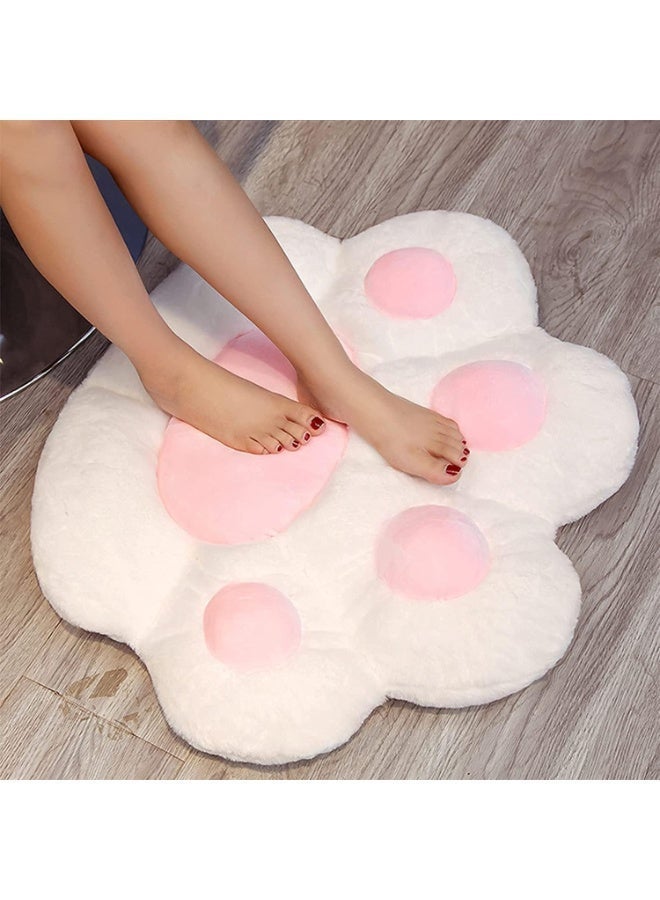 Cat Paw الوسادة الكسل أريكة كرسي مكتب الوسادة الدب Paw أرضية دافئة لوسادة مقعد لطيف لغرفة الطعام غرفة النوم كرسي الراحة للمبنى الصحي الأبيض - Image 1