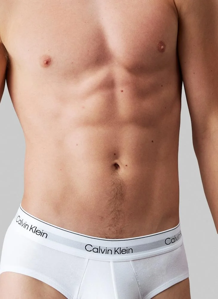 CALVIN KLEIN Icon Cotton Stretch Hip Brief - 3 Pack