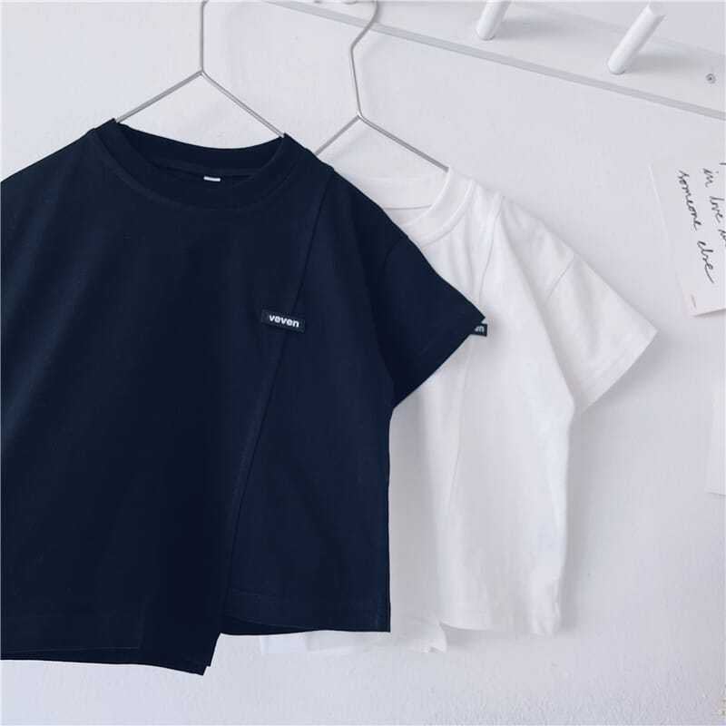 Boys' Short-Sleeved T-Shirt, Pure Cotton Summer Wear For Young Children, Korean Style, Stylish Children'S Clothing, Irregular Children'S Top T - Image 1