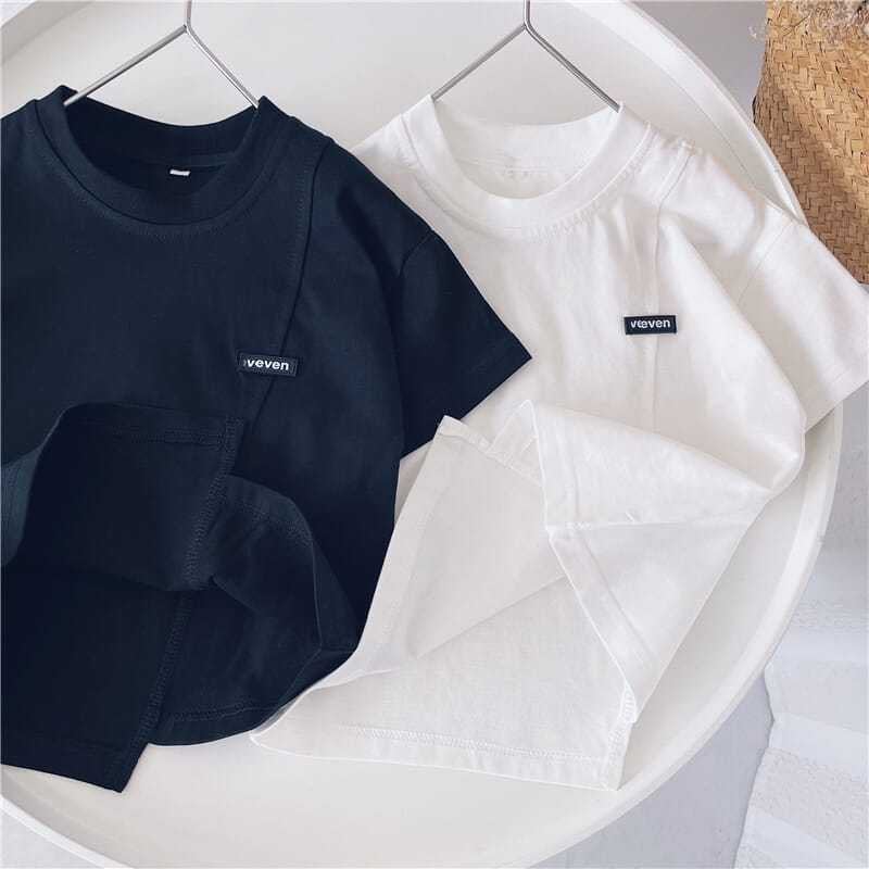 Boys' Short-Sleeved T-Shirt, Pure Cotton Summer Wear For Young Children, Korean Style, Stylish Children'S Clothing, Irregular Children'S Top T - Image 3