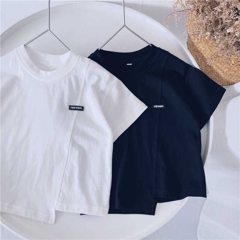 Boys' Short-Sleeved T-Shirt, Pure Cotton Summer Wear For Young Children, Korean Style, Stylish Children'S Clothing, Irregular Children'S Top T - Image 4