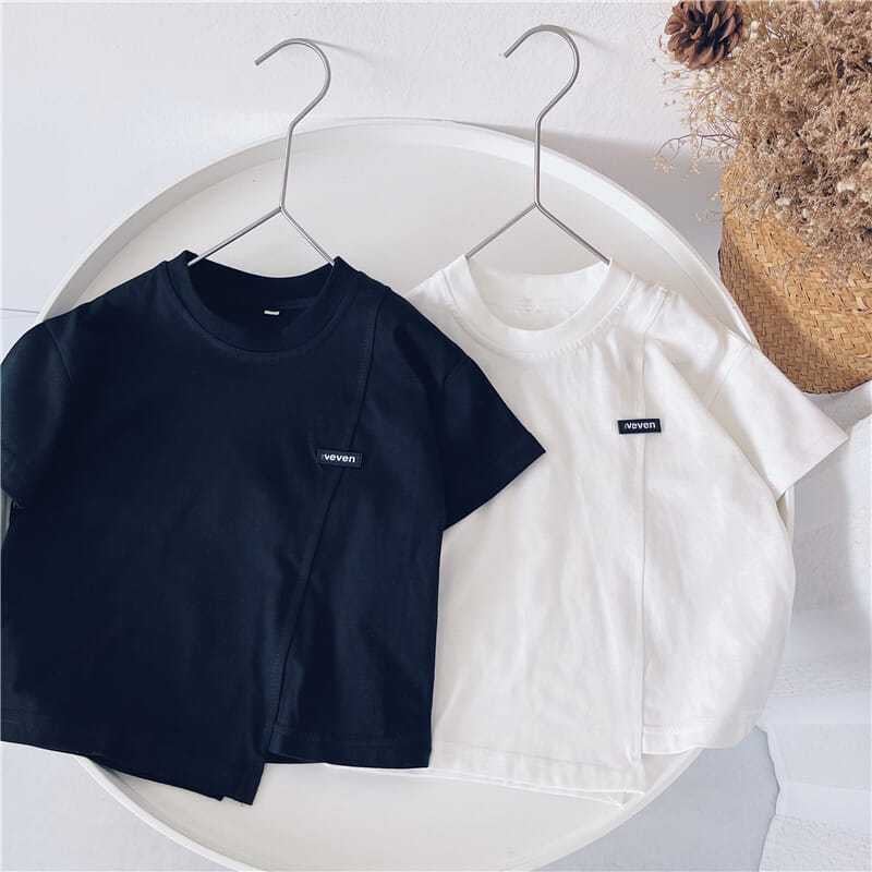 Boys' Short-Sleeved T-Shirt, Pure Cotton Summer Wear For Young Children, Korean Style, Stylish Children'S Clothing, Irregular Children'S Top T - Image 2
