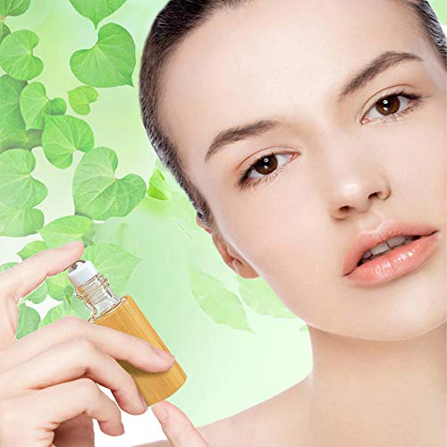 AUHOKY 12Pcs Bamboo Roll on Bottles for Essential Oils, Portable Massage Oil Bottle with Stainless Steel Roller Ball, Reusable Travel Perfumes Sample Lip Gloss Container (1 Opener) (5ML) - Image 5