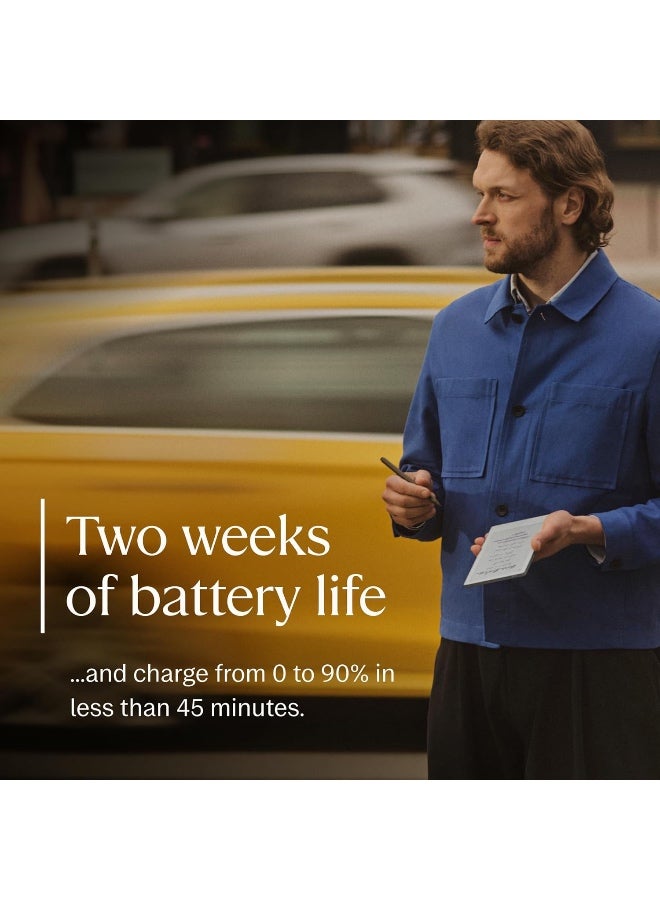 Remarkable حزمة reMarkable Paper Pro Move - غلاف منسوج | جهاز لوحي ورقي ملون فائق الحمل بحجم 7.3" مع قلم ماركر وقلم مع ممحاة، وغلاف كتاب بتصميم منسوج - بازلت - Image 5