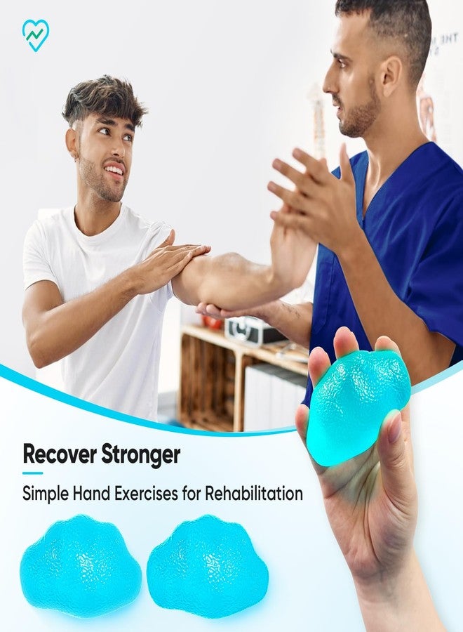 FitBeast Stress Balls for Adults, Hand Exercise Balls 6 Pack, Stress Relief & Grip Strength Trainer, Squishy Balls & Squeeze Balls for Arthritis, Carpal Tunnel, Hand Therapy with 3 Resistance Levels - Image 3