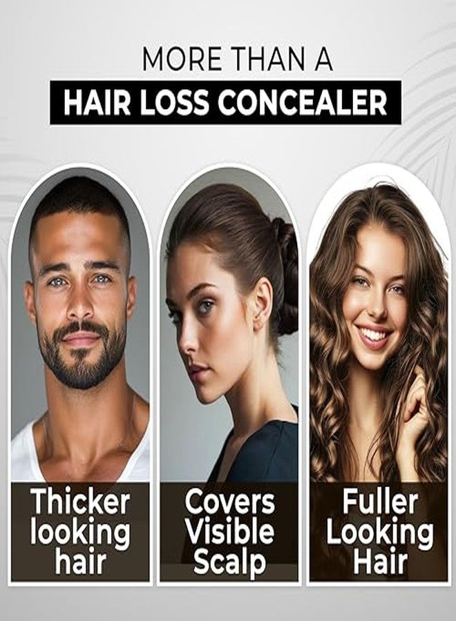 Beuni Hair Fibers for Thickening Undetectable & Natural - Completely Conceals Hair Loss in 15 Sec -Thickener & Topper for Fine for Women & Men Hair Fibre Dark Brown-15gm - Image 4