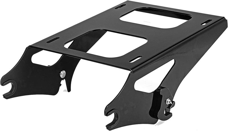 MoFun Detachable Tour Pack Mounting Rack Trunk Mount Compatible with Harley Touring Road King Electra Glide Road Glide Street Glide 2014-2024 Gloss Black - Image 1