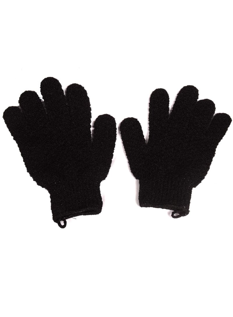 بريزون قفازات الاستحمام من الألياف اسود - Image 1