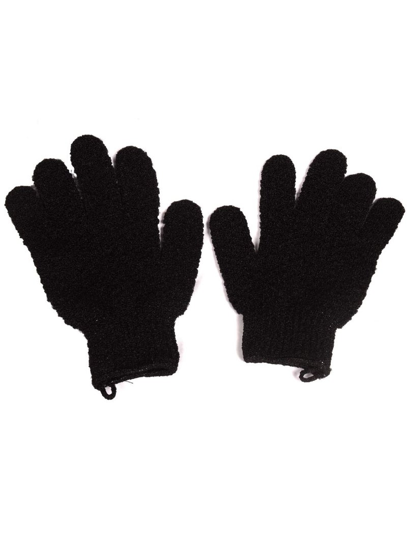 بريزون قفازات الاستحمام من الألياف اسود - Image 2