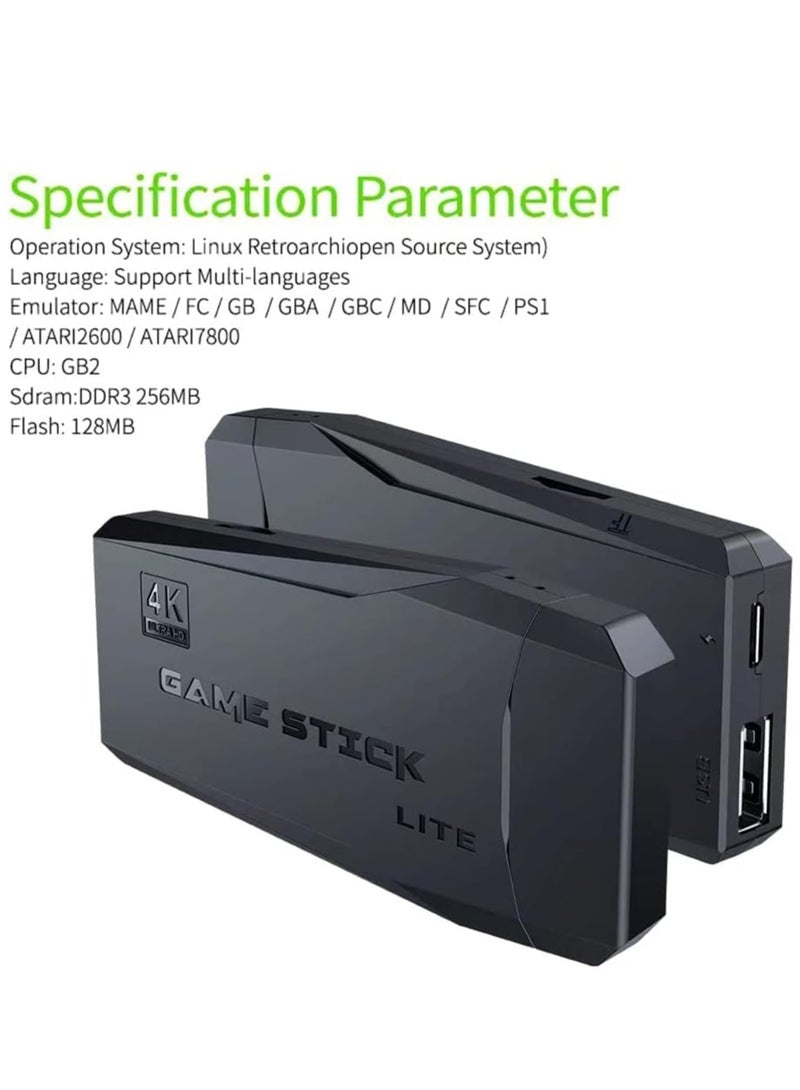 ELTRAZONE Wireless Game Console 2.4G HD Arcade PS1 Home TV Mini Game Console U Bao Retro Game Console Wireless Gamepad Controller 64G (new package) - Image 5