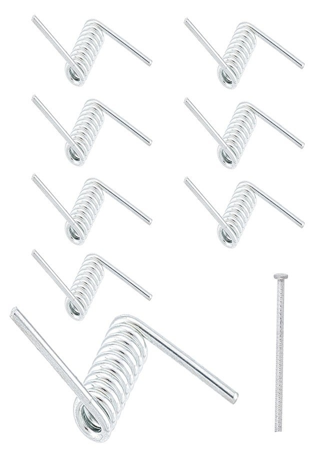 NICENEEDED 8 PCS Hair Claw Clip Spring Replacement, Clip Spring with Central Axle Rod, Hairpin Squre Rectangle Butterfly Jaw Clamp Repair Parts for Large Medium Claw Clips - Image 1