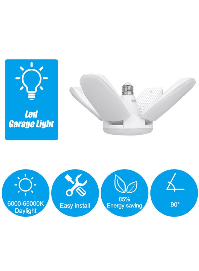 NIBEMINENT Portable Energy Saving Collapsible Garage Lights White 17.20x11.20x11.20centimeter - Image 2