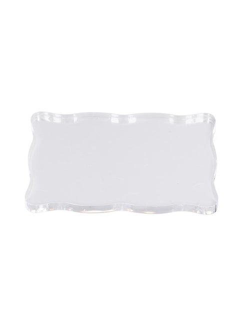 Acrylic Stamp Block Acrylic Handle Curved DIY Stamp Craft Rubber Stamp Transparent StampTL008