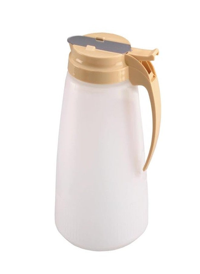 Vollrath Traex 64 Oz Polyethylene Syrup Server with Almond Top