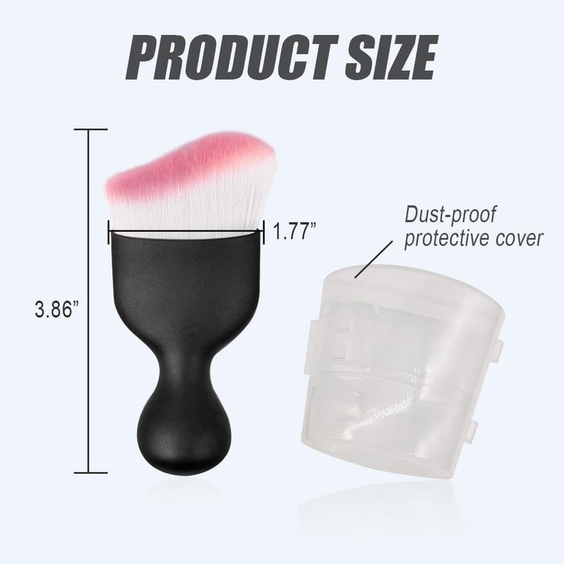 HAOBO Car Interior Detailing Brush, Auto Soft Hair Cleaning Brushes, Curved Dirt Dust Collectors, Car Interior Cleaning Tool for Dashboard Air Conditioner Vents Leather（White Pink） - Image 2