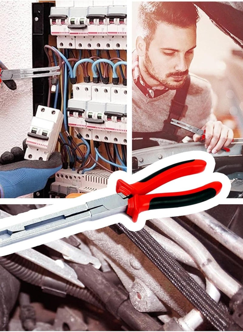 GGOOT 9Inch Glow Plug Connector Pliers Straight Jaw Glow Plug Removal Tool for Efficient Car Engine Maintenance Hardware Tool - Image 2