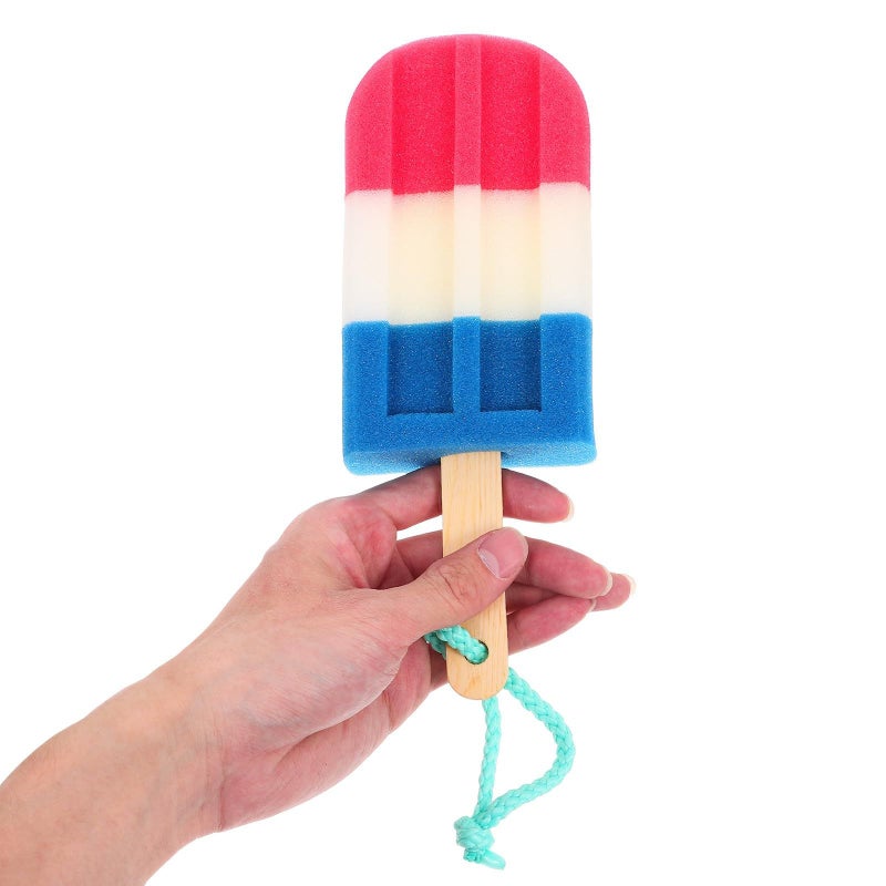 High Density Ice Cream Bath Sponges 2-Pack Exfoliating Body Scrubber Loofah Gentle Cleansing - Image 5