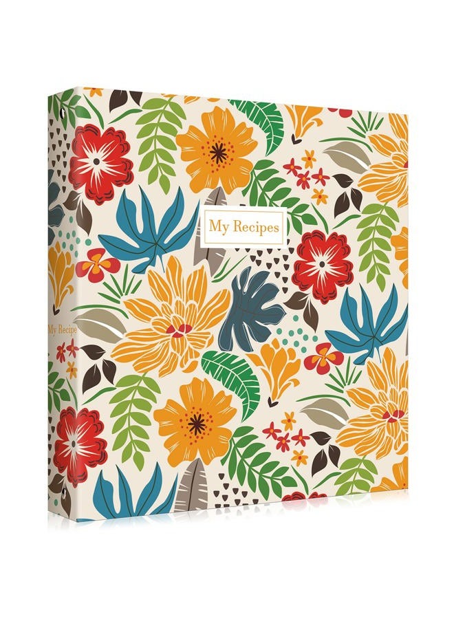 SUPMIND Recipe Binder 8.5" x 11" 3 Ring Full Page-Make Your Own Cookbook Binder with Plastic Page Protectors, Color Printing Paper and Full Page Dividers for Family Recipes. - Image 1
