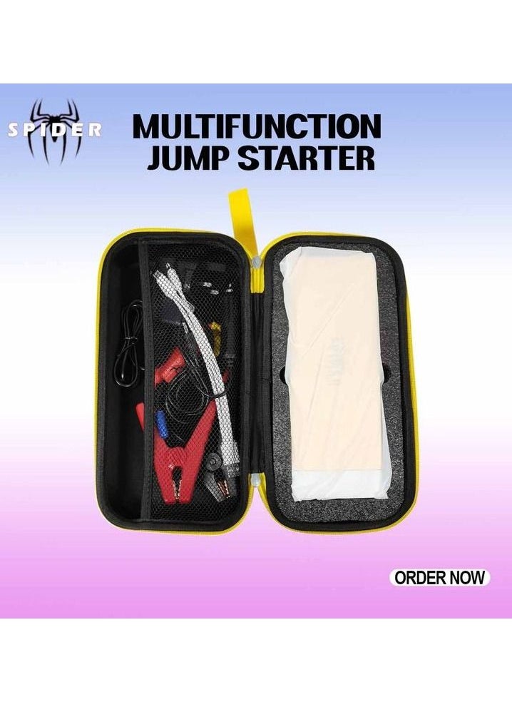 Generic - Metal Shell Multi-Function Jump Starter Power Bank With LED Flashlight Dual USB Charging 120000mAh Big Power 66.6Wh -New Spider Plus K66 Jump Start - Image 1