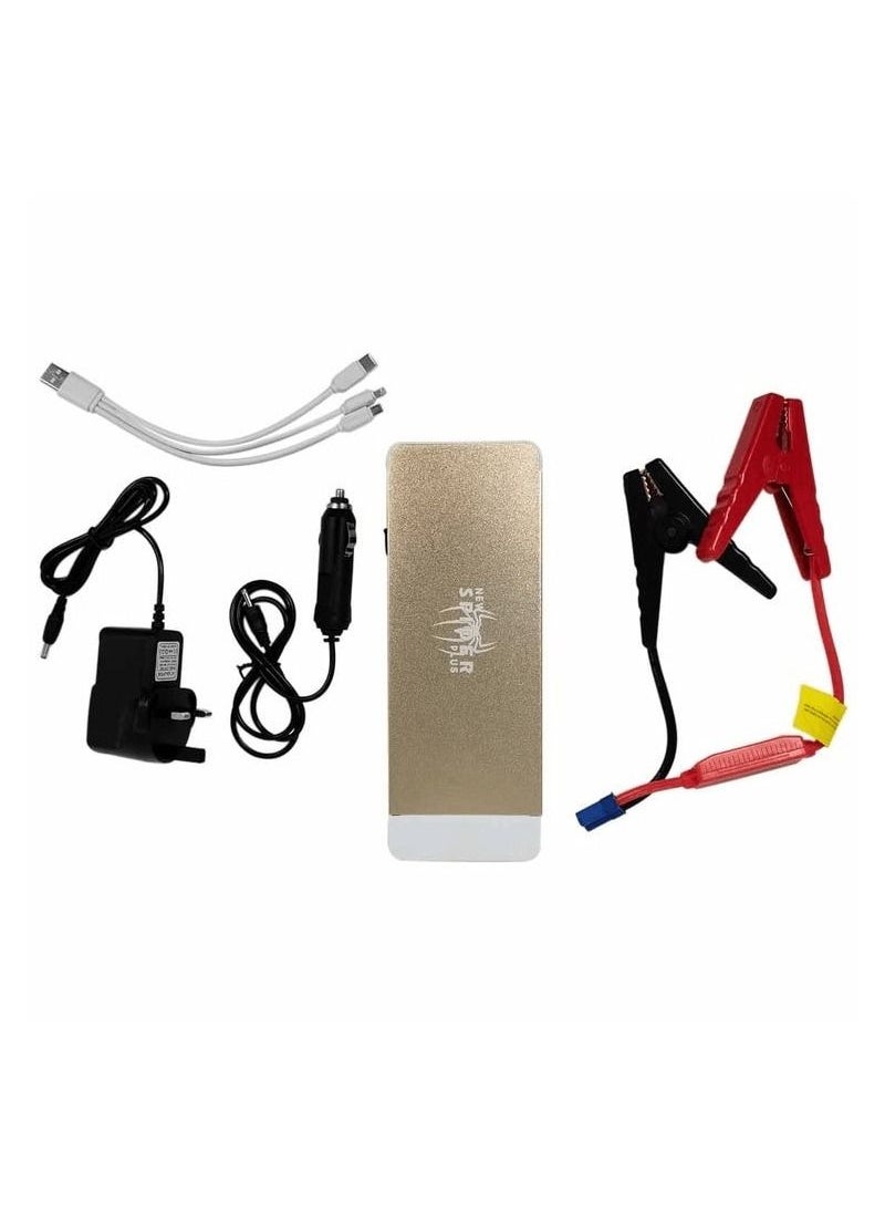 Generic - Metal Shell Multi-Function Jump Starter Power Bank With LED Flashlight Dual USB Charging 120000mAh Big Power 66.6Wh -New Spider Plus K66 Jump Start - Image 1