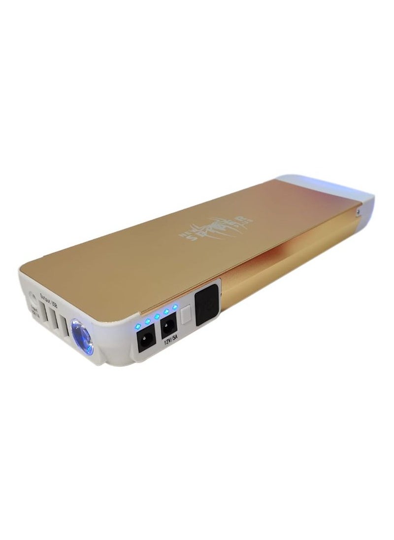 Generic - Metal Shell Multi-Function Jump Starter Power Bank With LED Flashlight Dual USB Charging 120000mAh Big Power 66.6Wh -New Spider Plus K66 Jump Start - Image 1