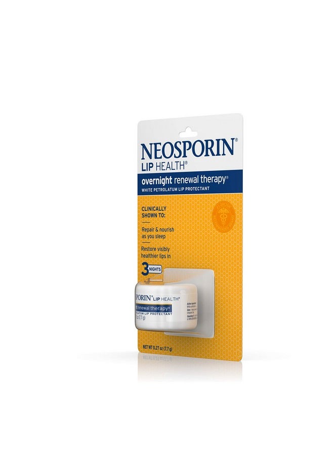 Neosporin Neosporin Lip Health Overnight Healthy Lips Renewal Therapy Petrolatum Lip Protectant, 0.27oz. (Pack of 2)  - Image 4