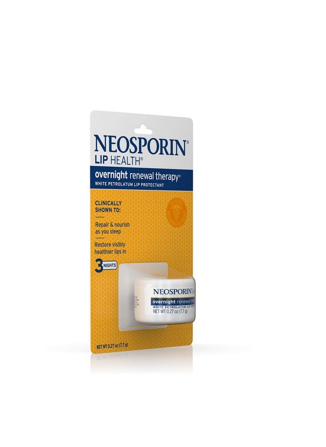 Neosporin Neosporin Lip Health Overnight Healthy Lips Renewal Therapy Petrolatum Lip Protectant, 0.27oz. (Pack of 2)  - Image 5