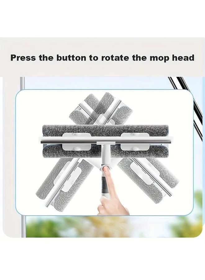 2 In 1 Glass Cleaner Multi Functional Window Cleaning Tool For Bathroom Outdoor Walls Floors - Image 3