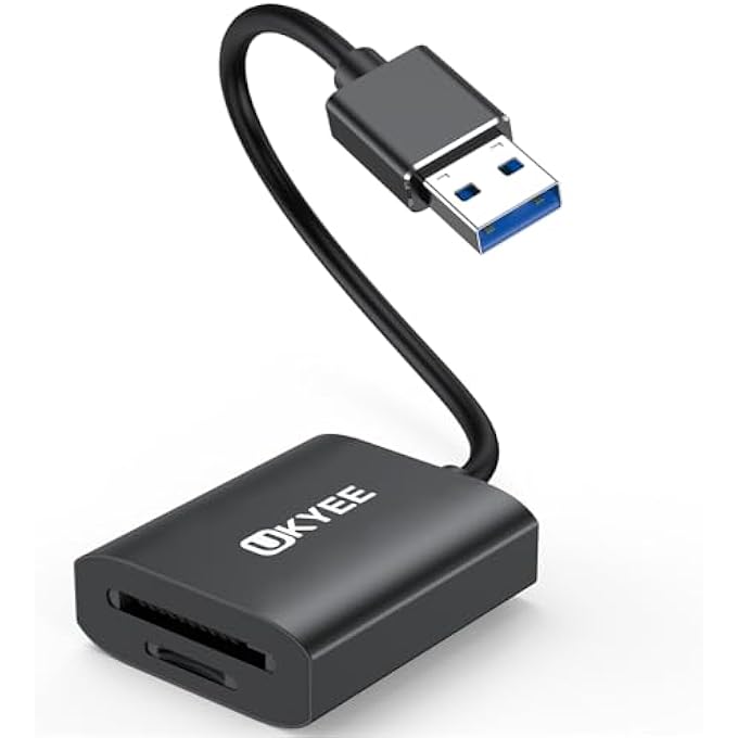 UKYEE SD CARD READER, 5GBPS HIGH-SPEED USB SD CARD READER DUAL SLOT SIMULTANEOUS READ WRITE COMPATIBLE WITH SD,SDHC,SDXC MICROSD,MICROSDHC,MICROSDXC, FOR WINDOWS,MAC,LINUX SYSTEMS - Image 1