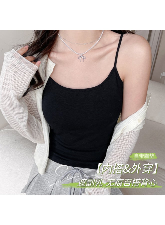 MIIOW Seamless Bra Camisole For Women, Lightweight Layering Tank Top With Back Support, All-Season Wear As Innerwear Or Outerwear - Image 2