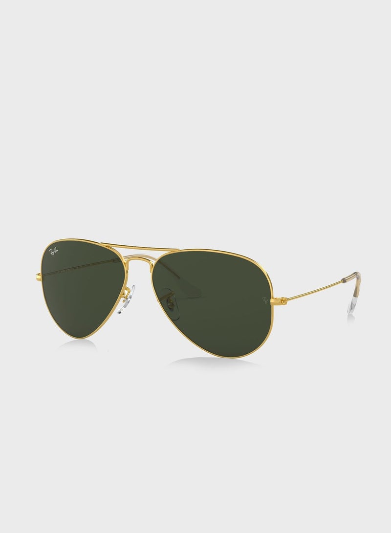 Ray-Ban 0Rb3025 Aviator Large Metal Sunglasses - Image 2