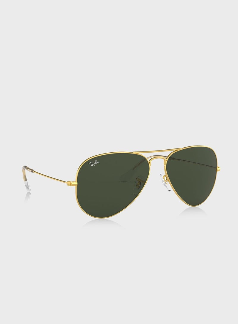 Ray-Ban 0Rb3025 Aviator Large Metal Sunglasses - Image 5
